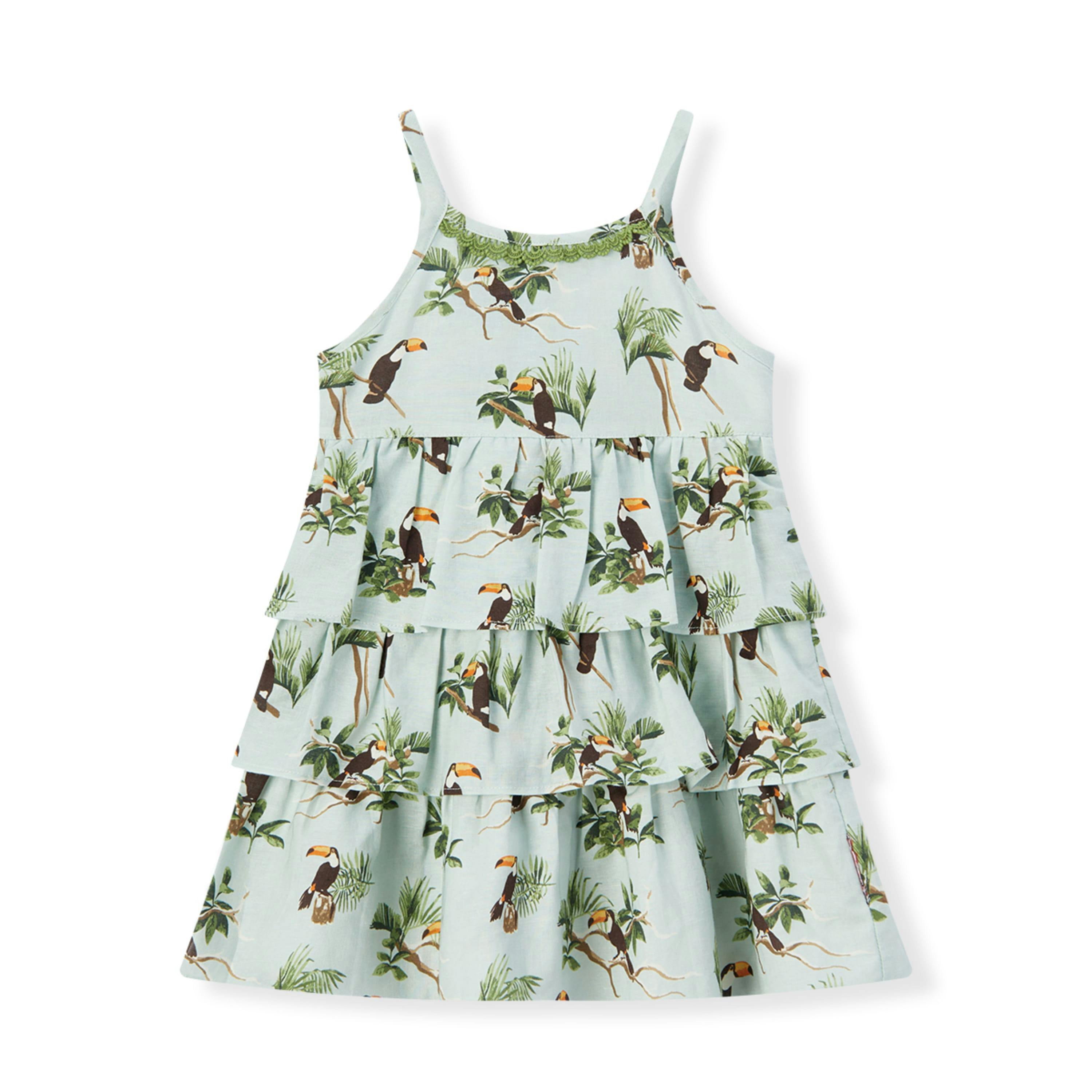 Blue Sky Linen Tiered Dress