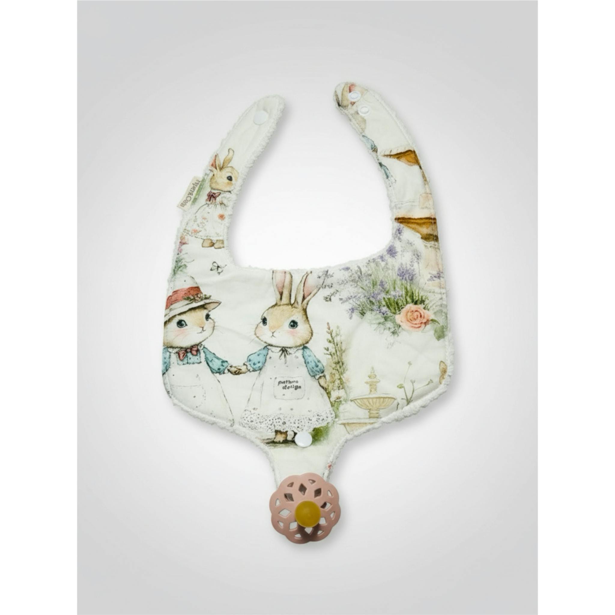 Soothe & Snap Pacifier Bib – Bramble Rabbit