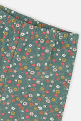 Tunic And Leggings Set Pale Pink And Green Floral Print