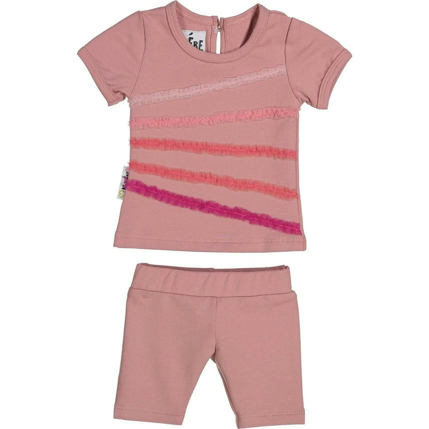 Rainbow Tulle 2-Piece Top & Short Set