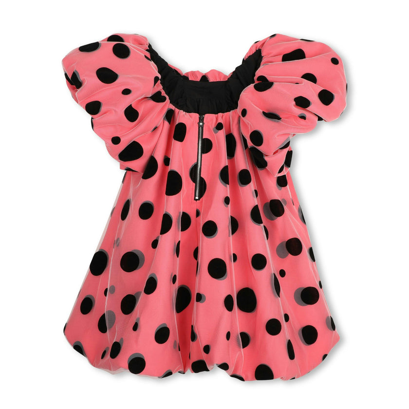 Pink Polka-Dot Occasion Dress