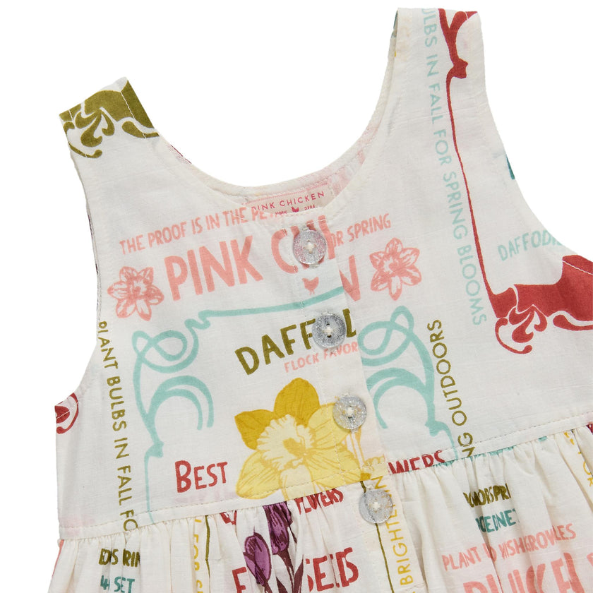 Girls Laura Dress - Flower Seeds