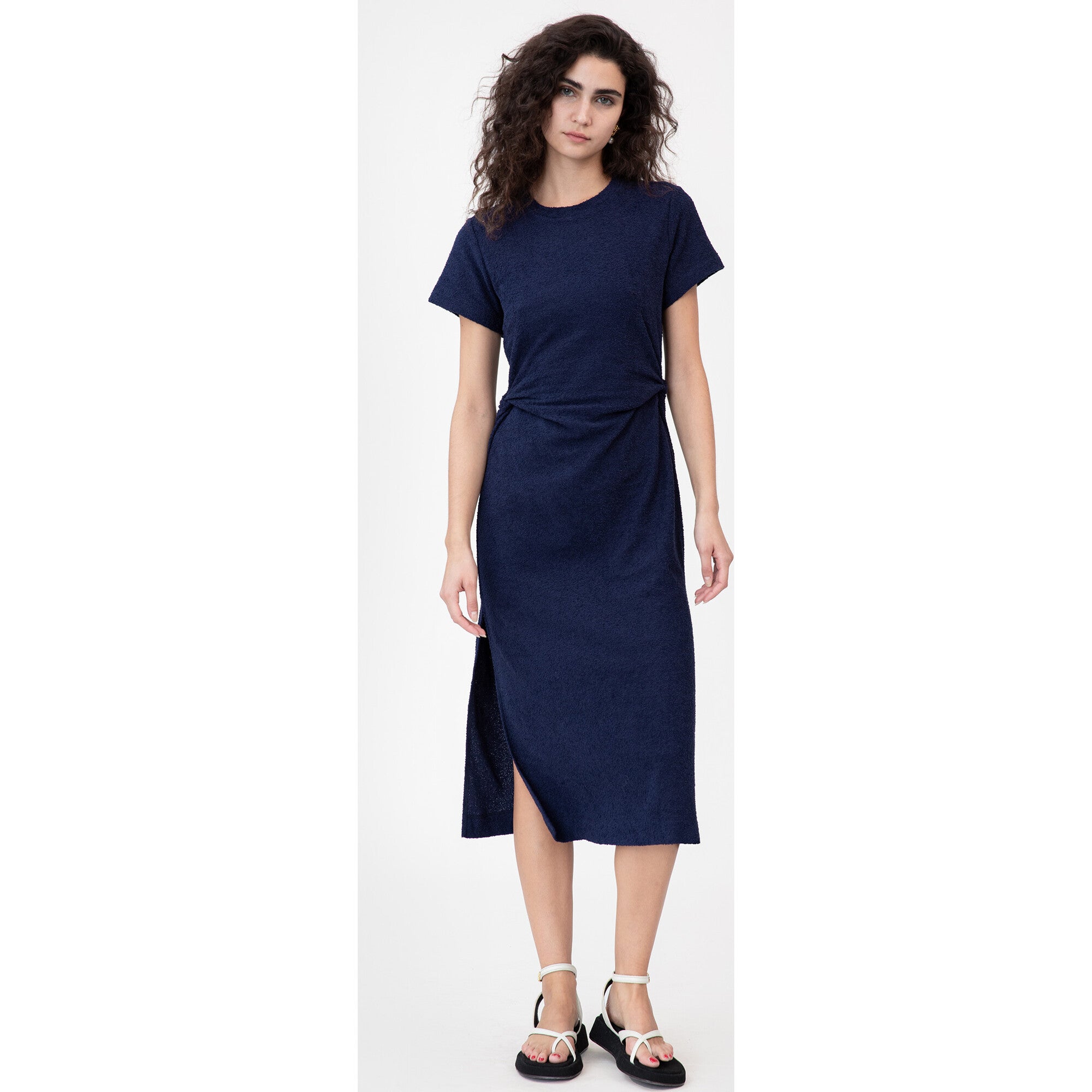 Women's Short Sleeve Aurora Dress, Navy