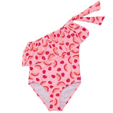 UPF50+ Ruffle One Shoulder Swimsuit