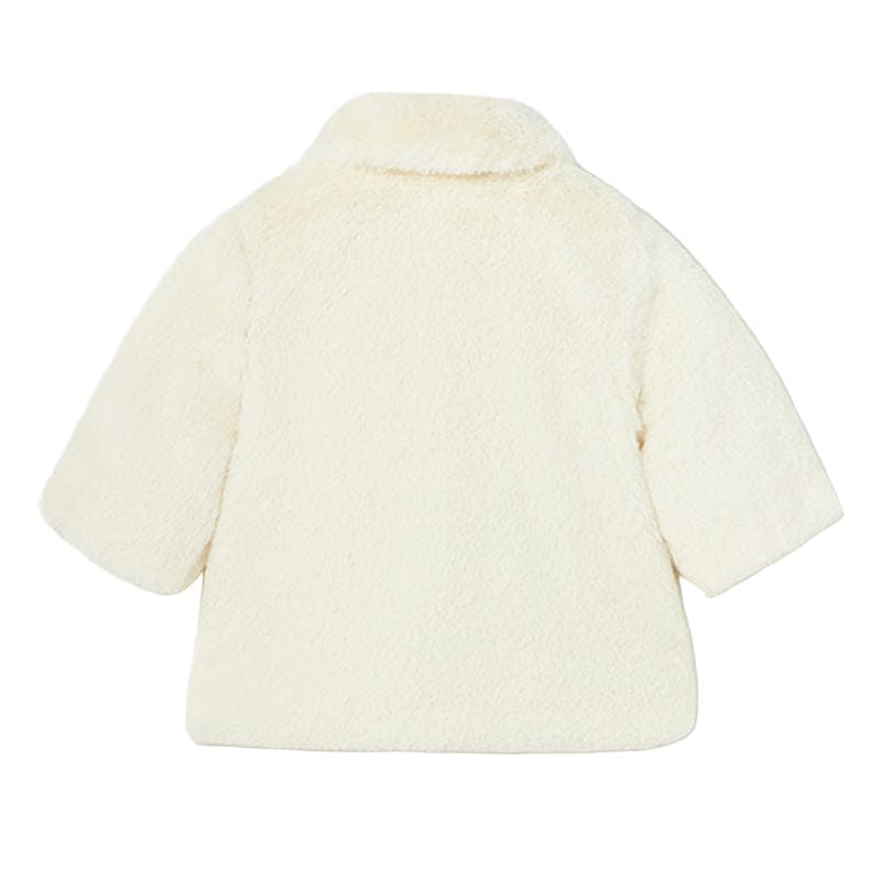 Cream Faux Fur Coat