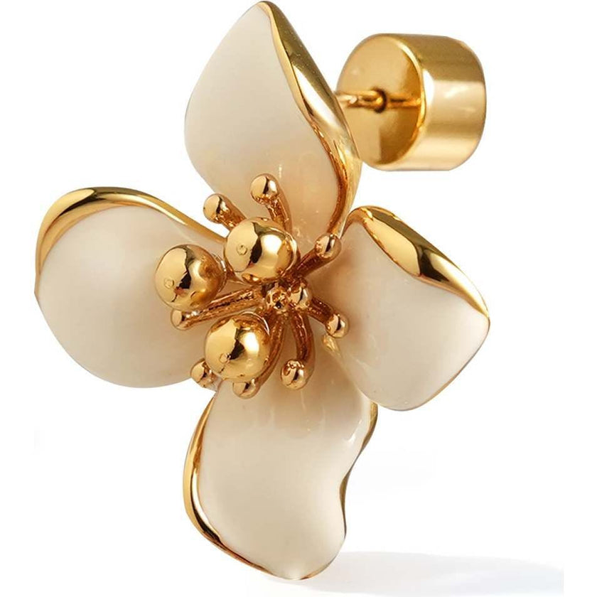 Iris Blossom Stud Earrings