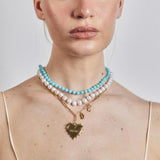 Turquoise Knotted Gemstone Strand