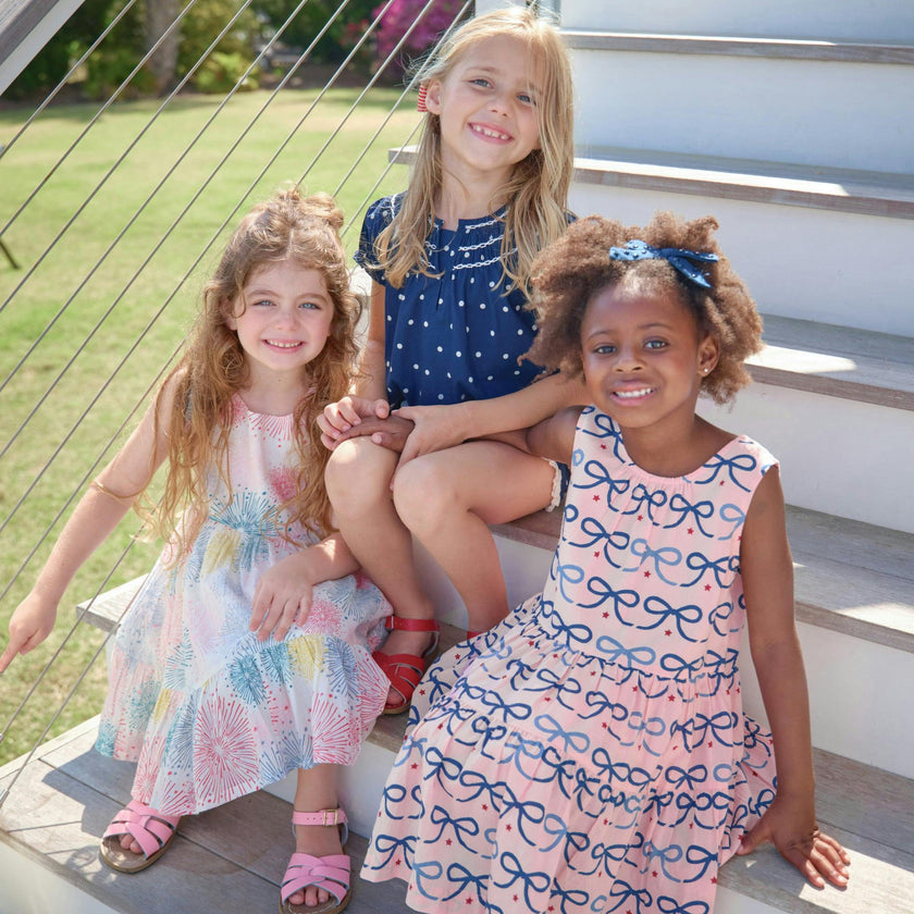 Girls Kelsey Dress - Fireworks