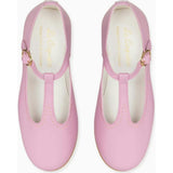 Lilac Leather Girl T-Bar Shoes