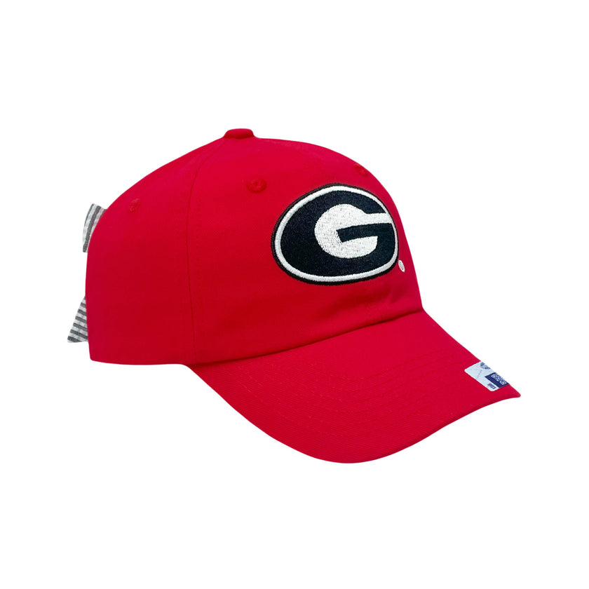 Officially Licensed Georgia Bulldogs Bow Baseball Hat (Baby/Toddler)