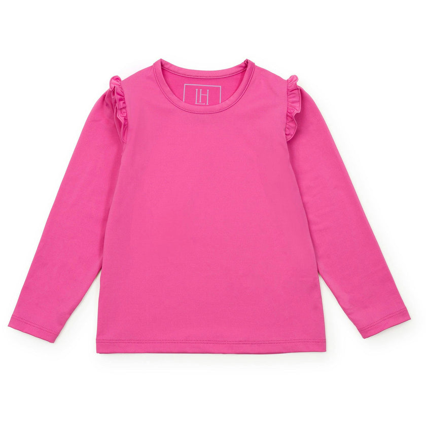 Mia Girls' Longsleeve Performance Top by LH Sport Hot Pink