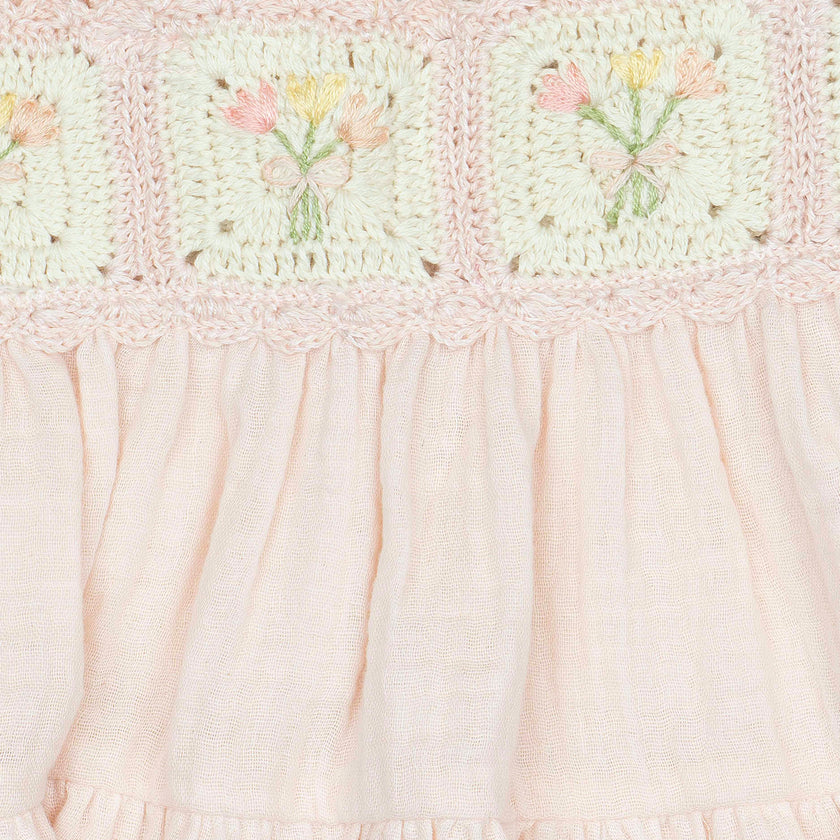 Crochet Dress in Petal Bouquet