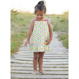 Printed Seersucker Dress With Fruit