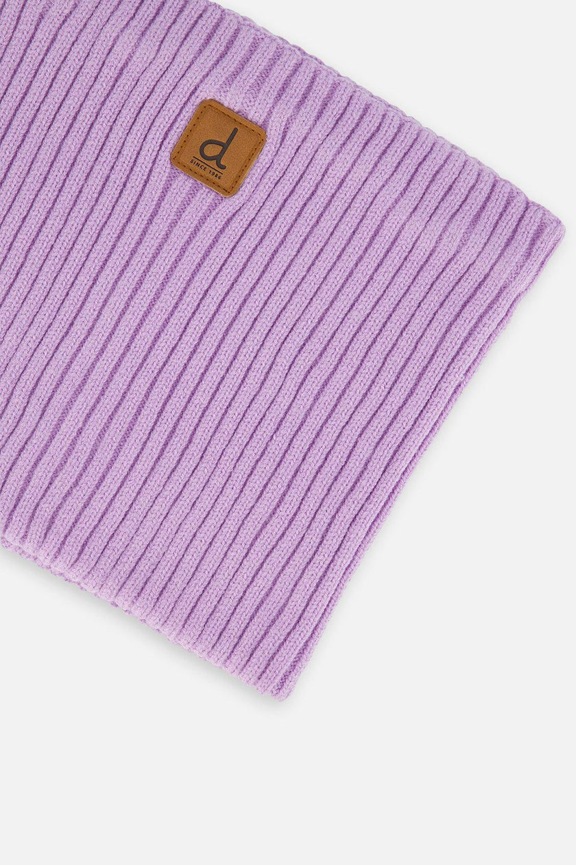 Baby Ribbed Knit Neckwarmer Lavender