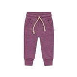 Heather Mauve Crewneck Terry Sweatshirt Sweatpant 2pc Sweatsuit Set