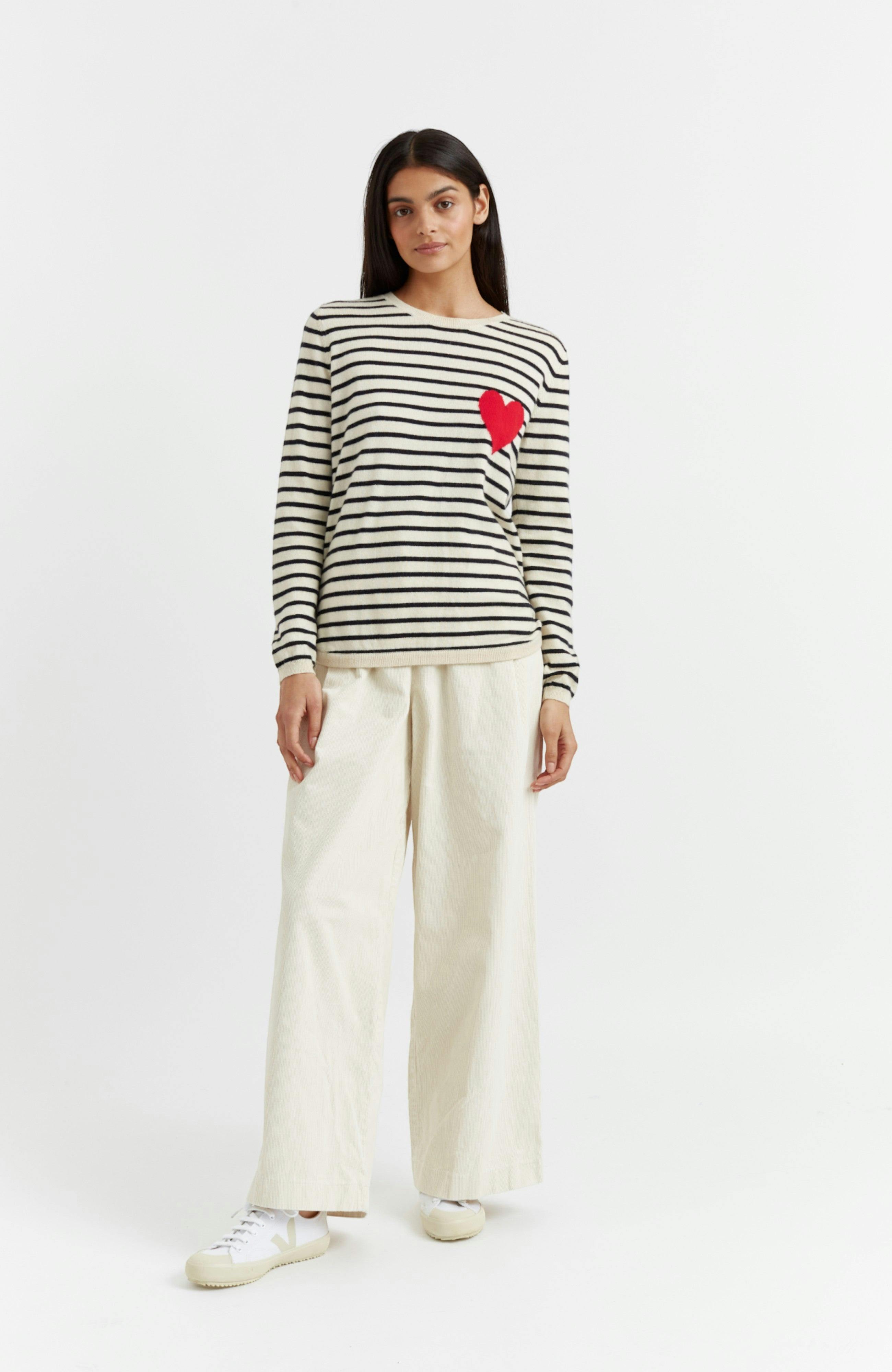 Breton Heart Wool & Cashmere Sweater