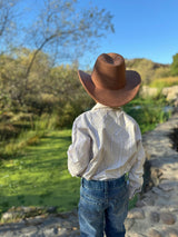 HOWDY Cream Western Stitch WOVEN SHIRT