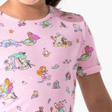 Mermaid Lagoon Kids Pajama Short Set