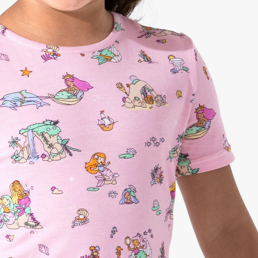 Mermaid Lagoon Kids Pajama Short Set