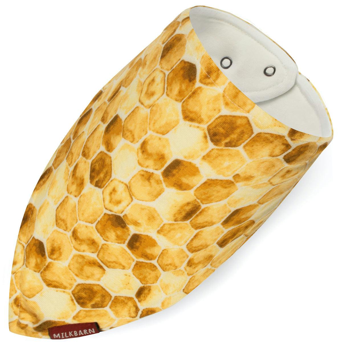 Honeycomb Bamboo Three-Layer Kerchief Bib