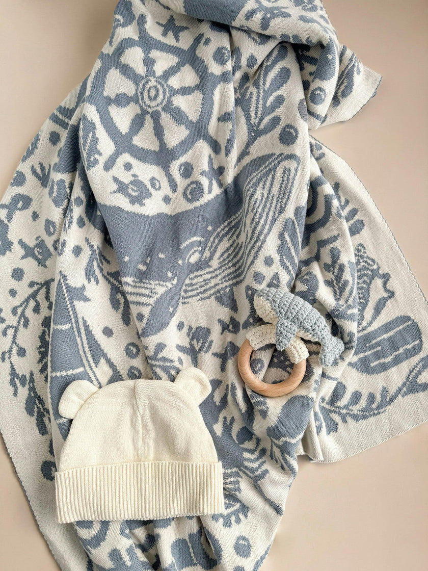 Cotton Baby Nautical Gift Set - Whale