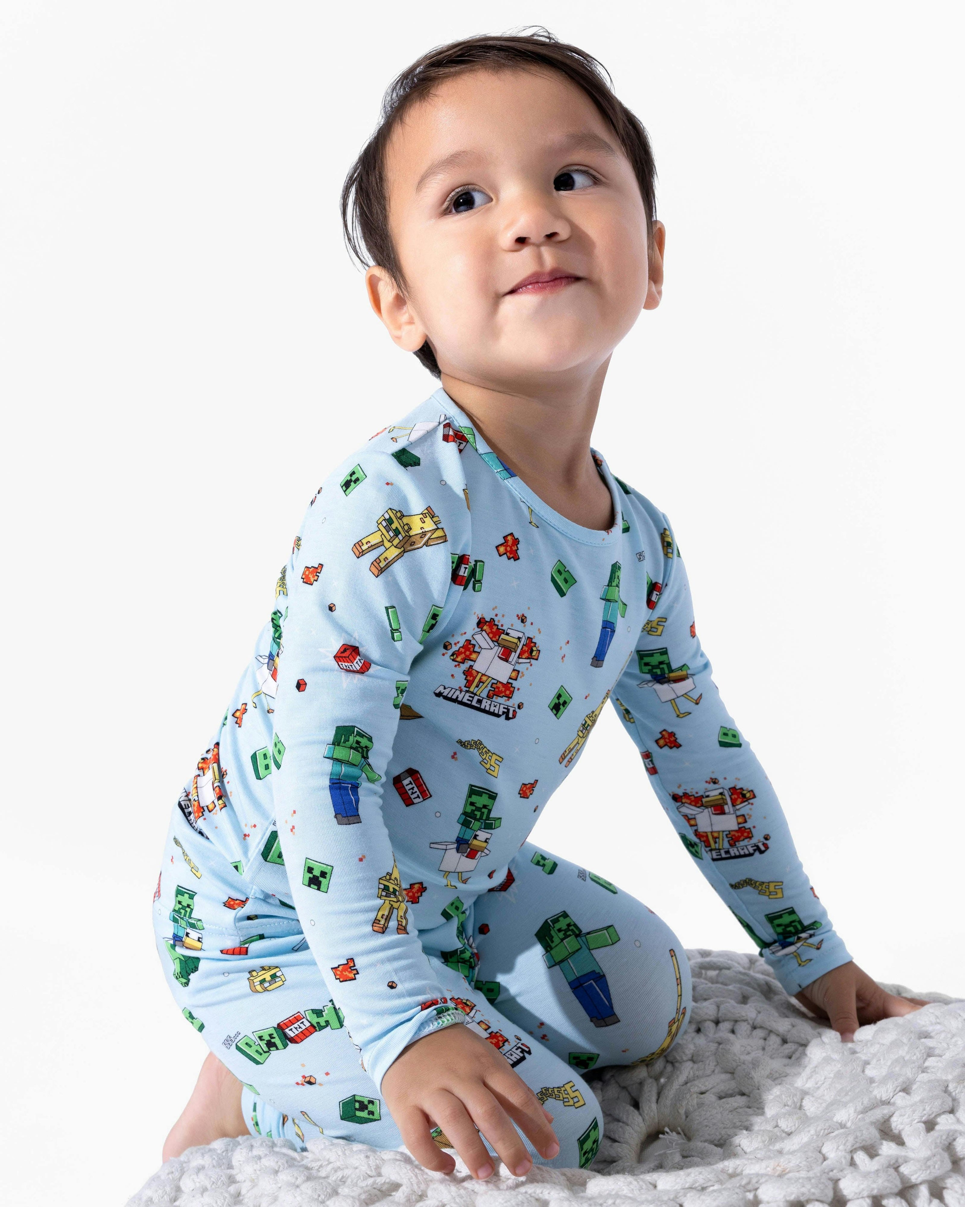 Minecraft: Chicken Jockey Bamboo Kids Pajamas