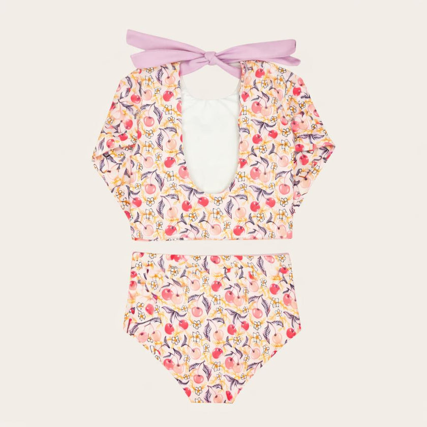 Santine Cherry Two Piece Long Sleeve