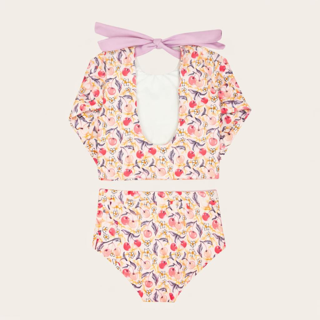Santine Cherry Two Piece Long Sleeve