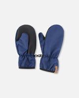 Baby Mid-Season Mittens Navy Blue