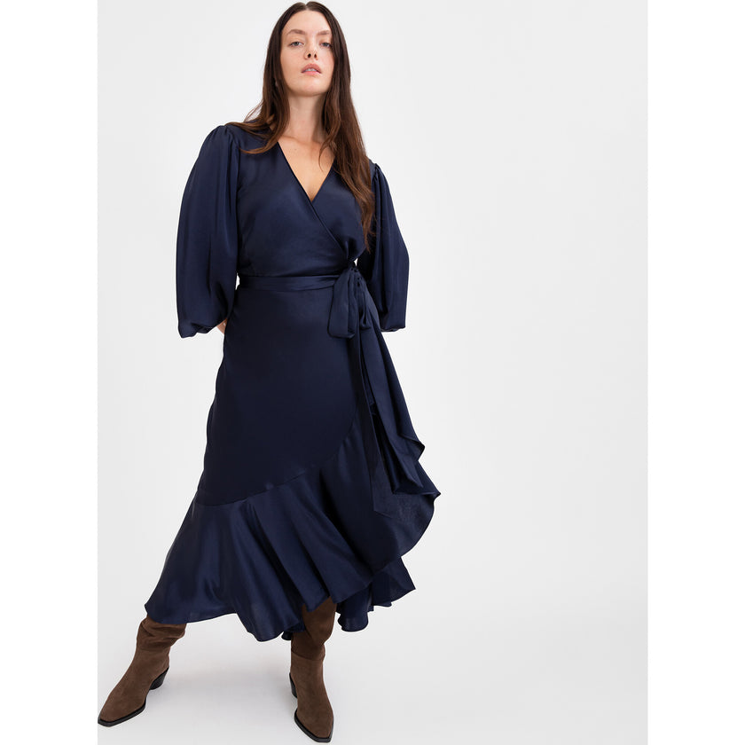 Women's Long Sleeve Blaire Dress, Navy