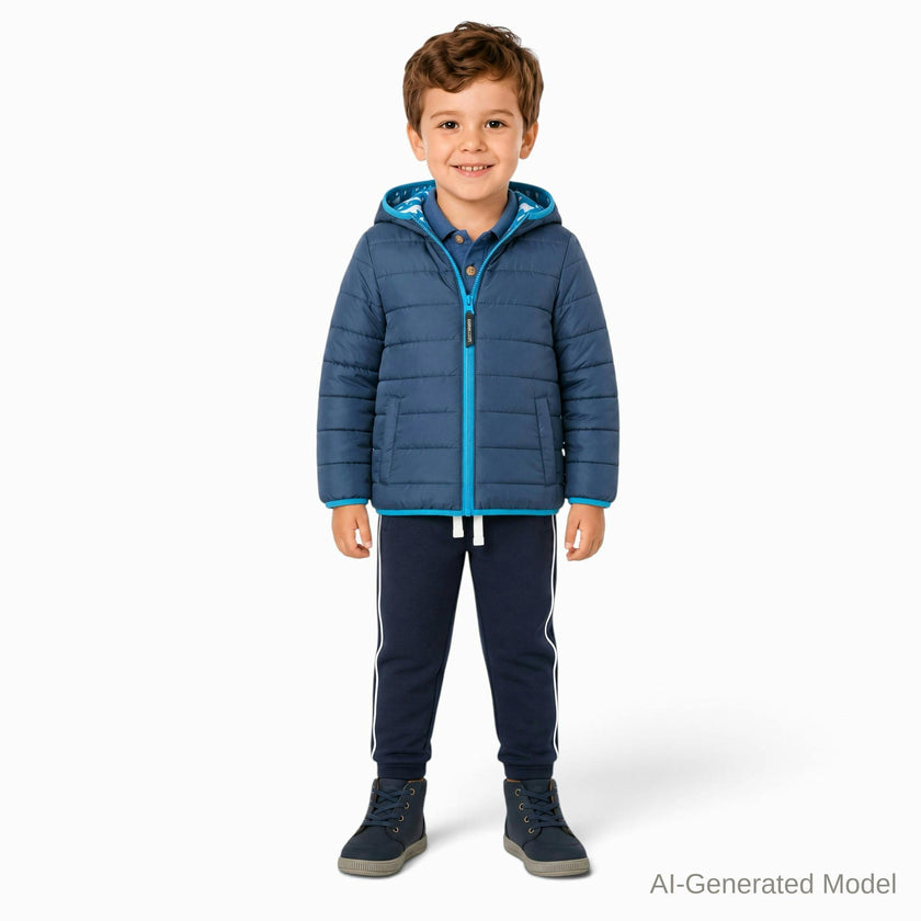 Reversible Color-Changing Puffer Jacket | Dino Adventure