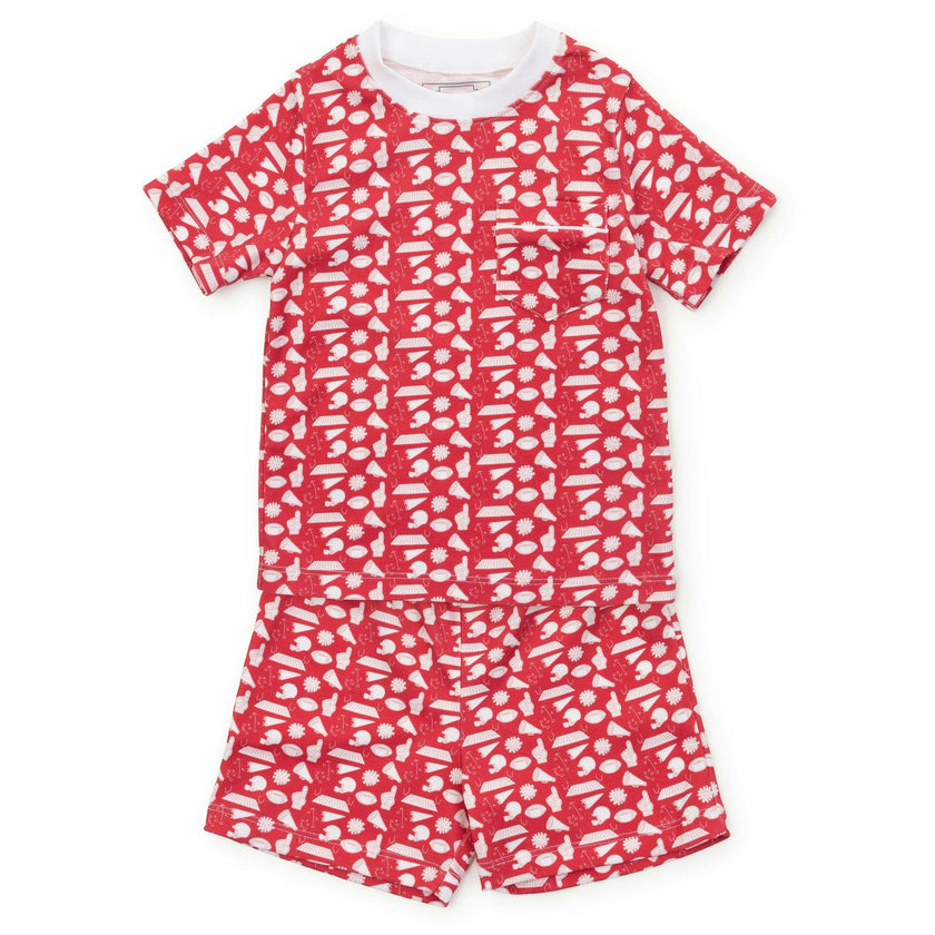 Charles Boys' Short Set - Pep Rally Red