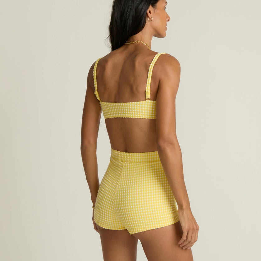 women's soleil gingham swim short