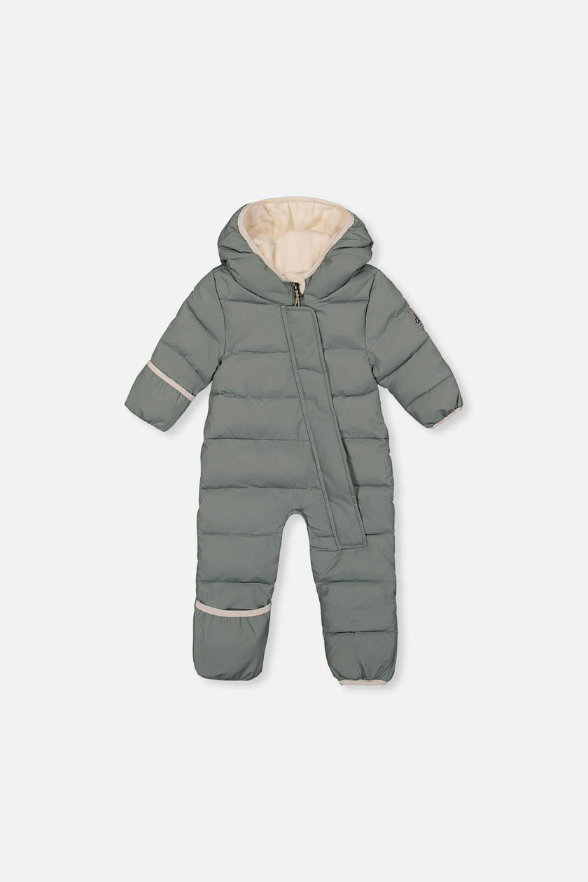 Baby Cloud One Piece Snowsuit Adapted For Car Seats Sage Green