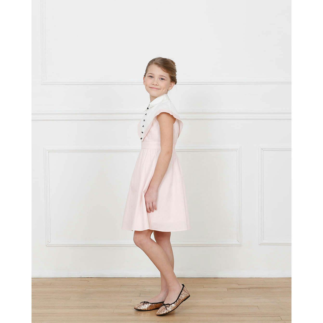 Stella dress (blush pink/ivory)