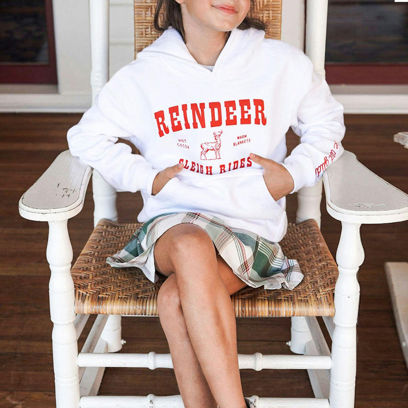 Kid's Reindeer Hoodie-Unisex