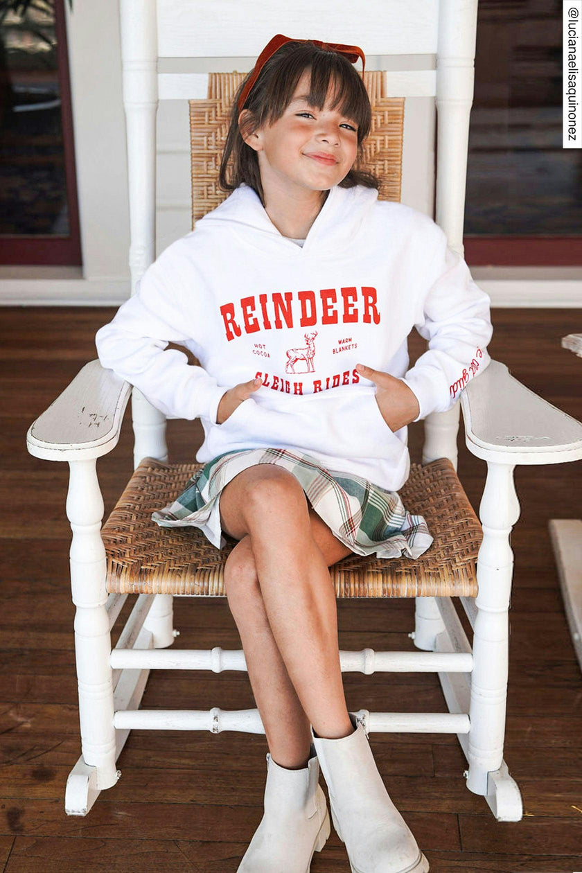 Kid's Reindeer Hoodie-Unisex