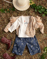 Embroidered Top in Yeehaw