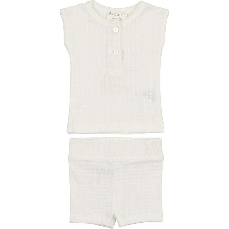 Ladder Stripe Short Set