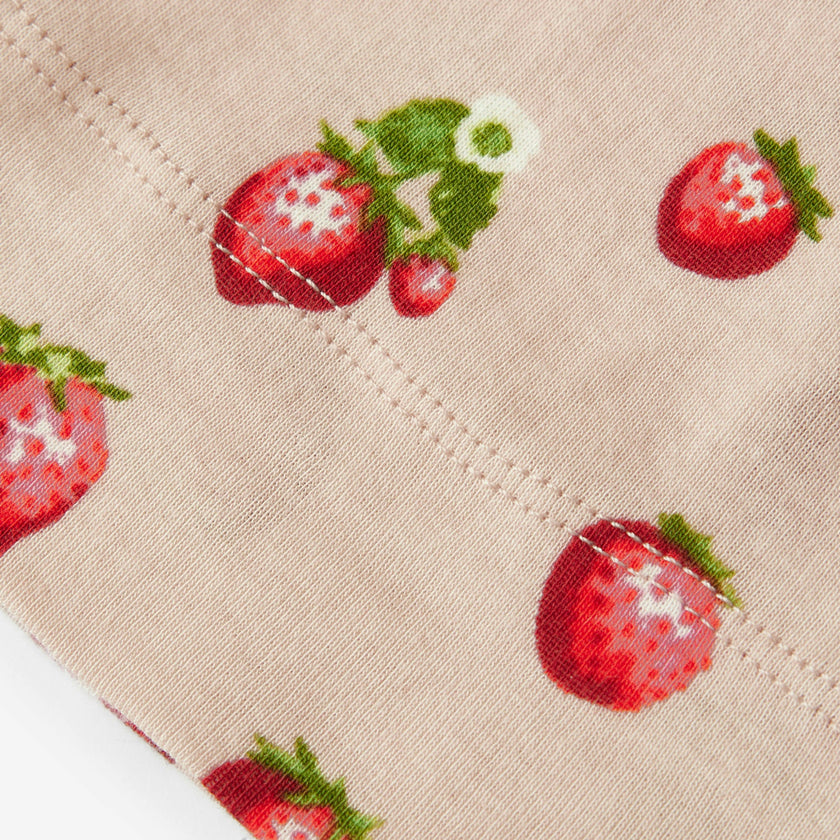 Strawberry Organic Cotton Knotted Beanie Hat