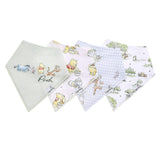 4 Pack Baby Bandana Bibs - Hundred Acre Wood