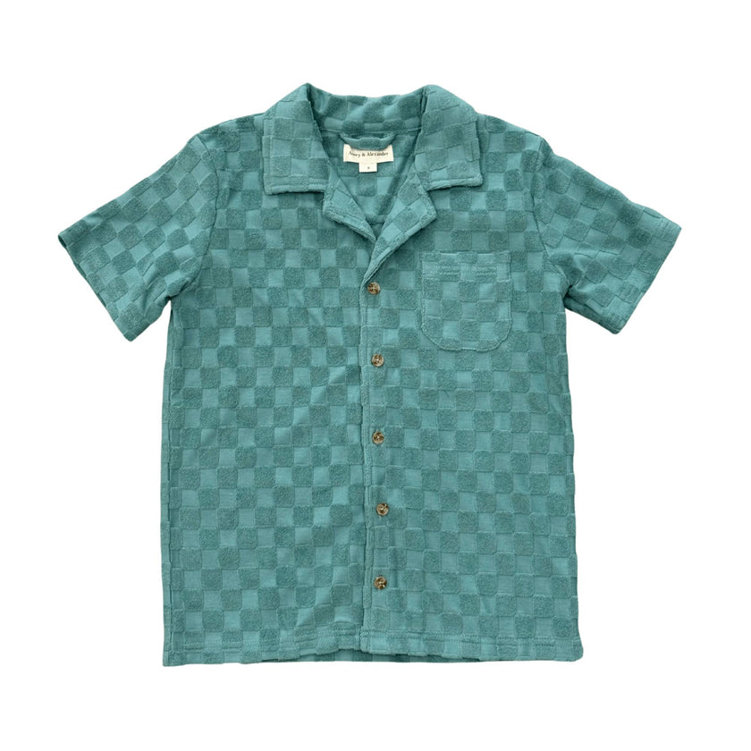 Boy's Terry Button Top