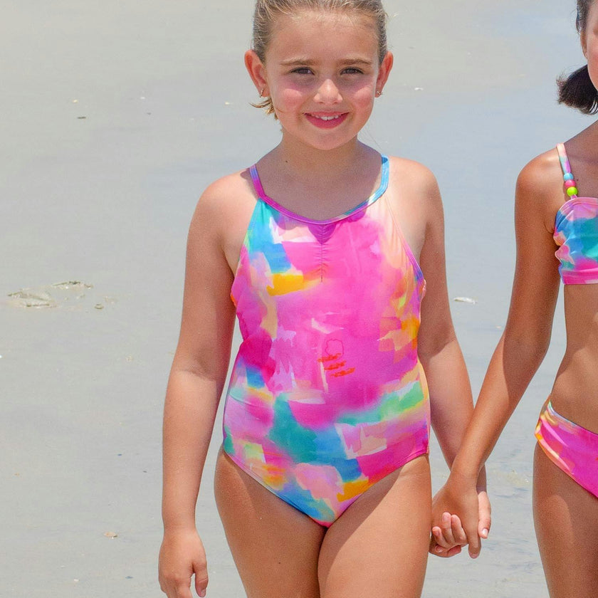 Printed One Piece Swimsuit