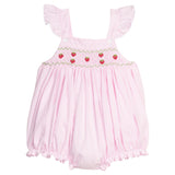Smocked Lizzy D Bubble - Strawberries