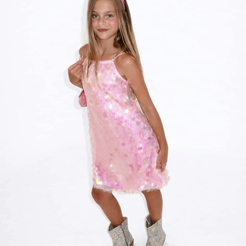Pink Magic Paillette Dress