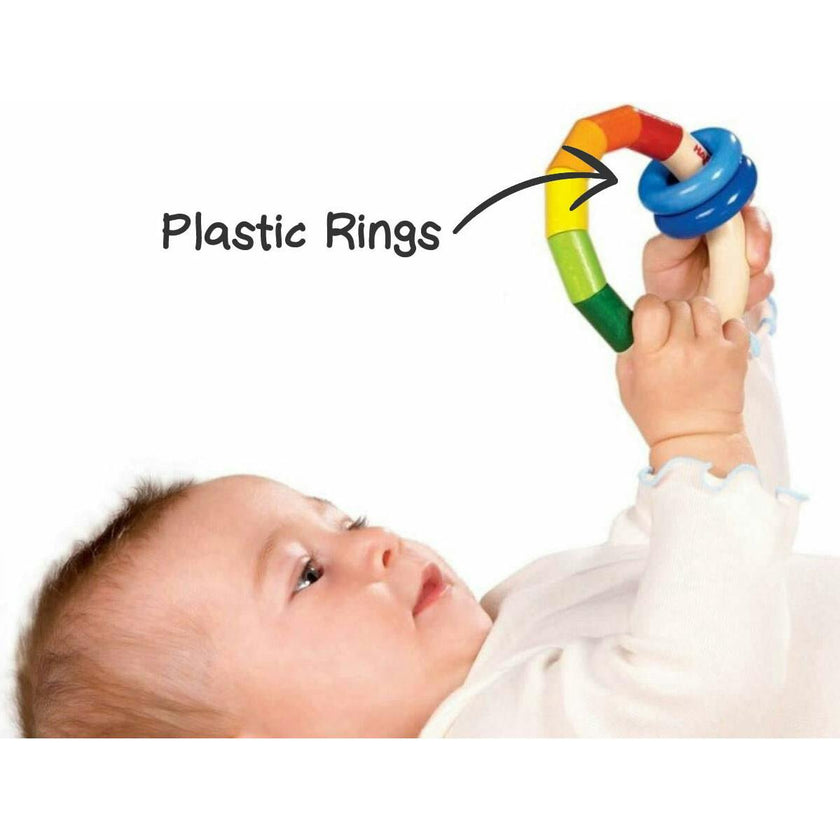 Kringelring Wooden Baby Rattle