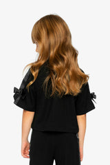 Short Sleeve Milano Top Black