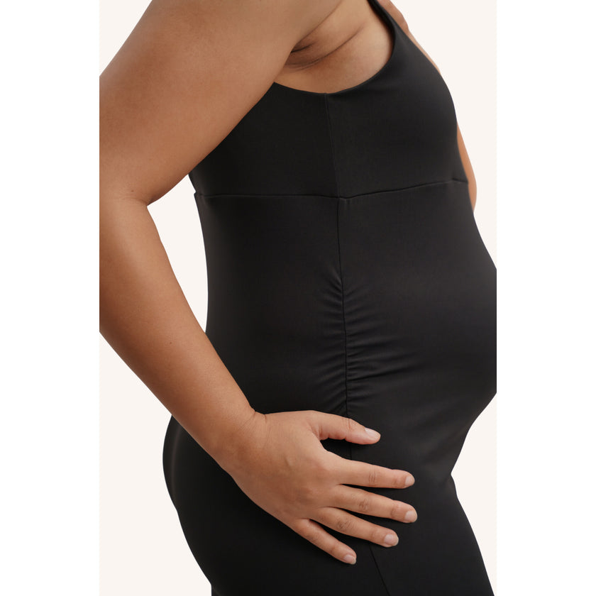 Stretch & Support Romper, Black