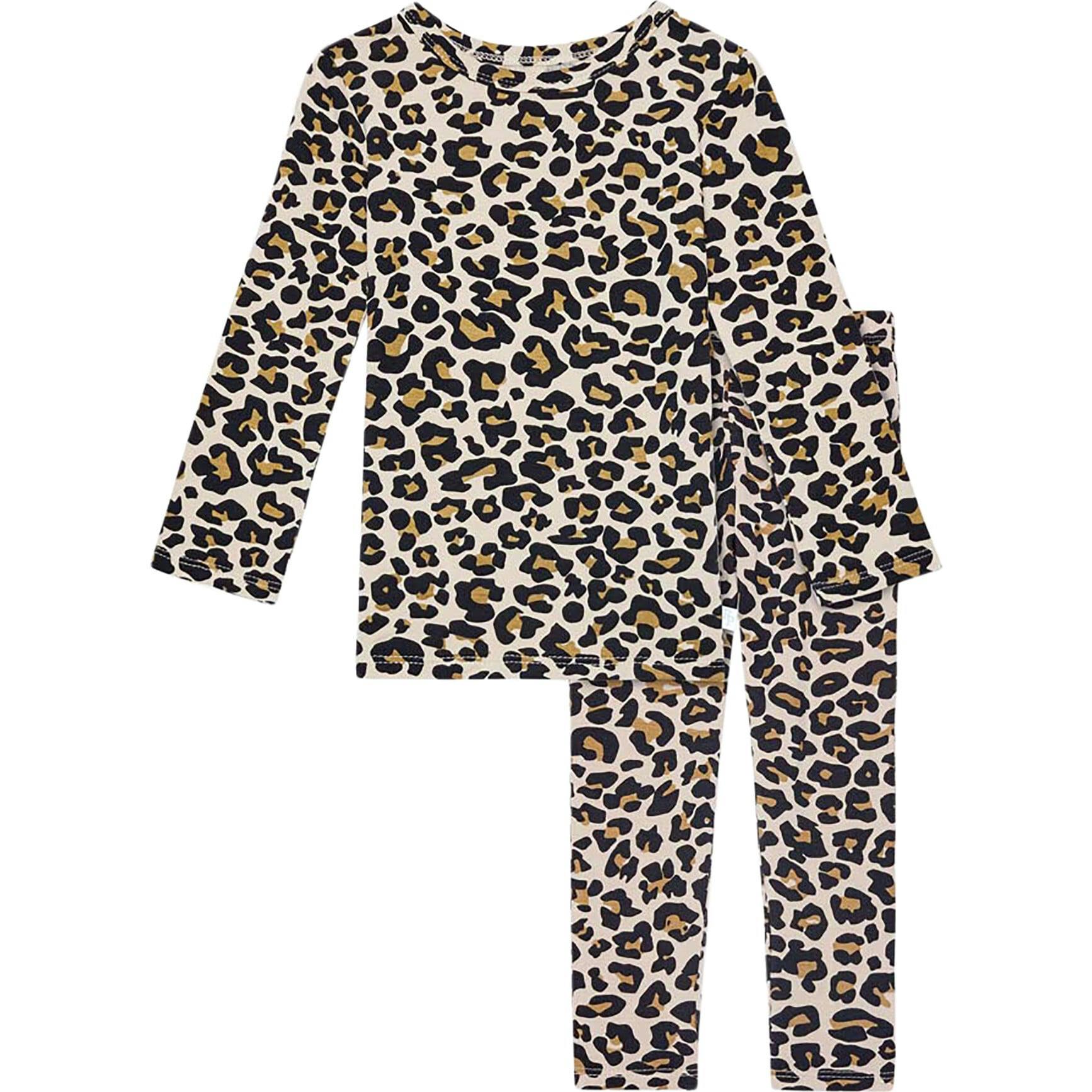 Lana Leopard Tan Classic Pajama Set