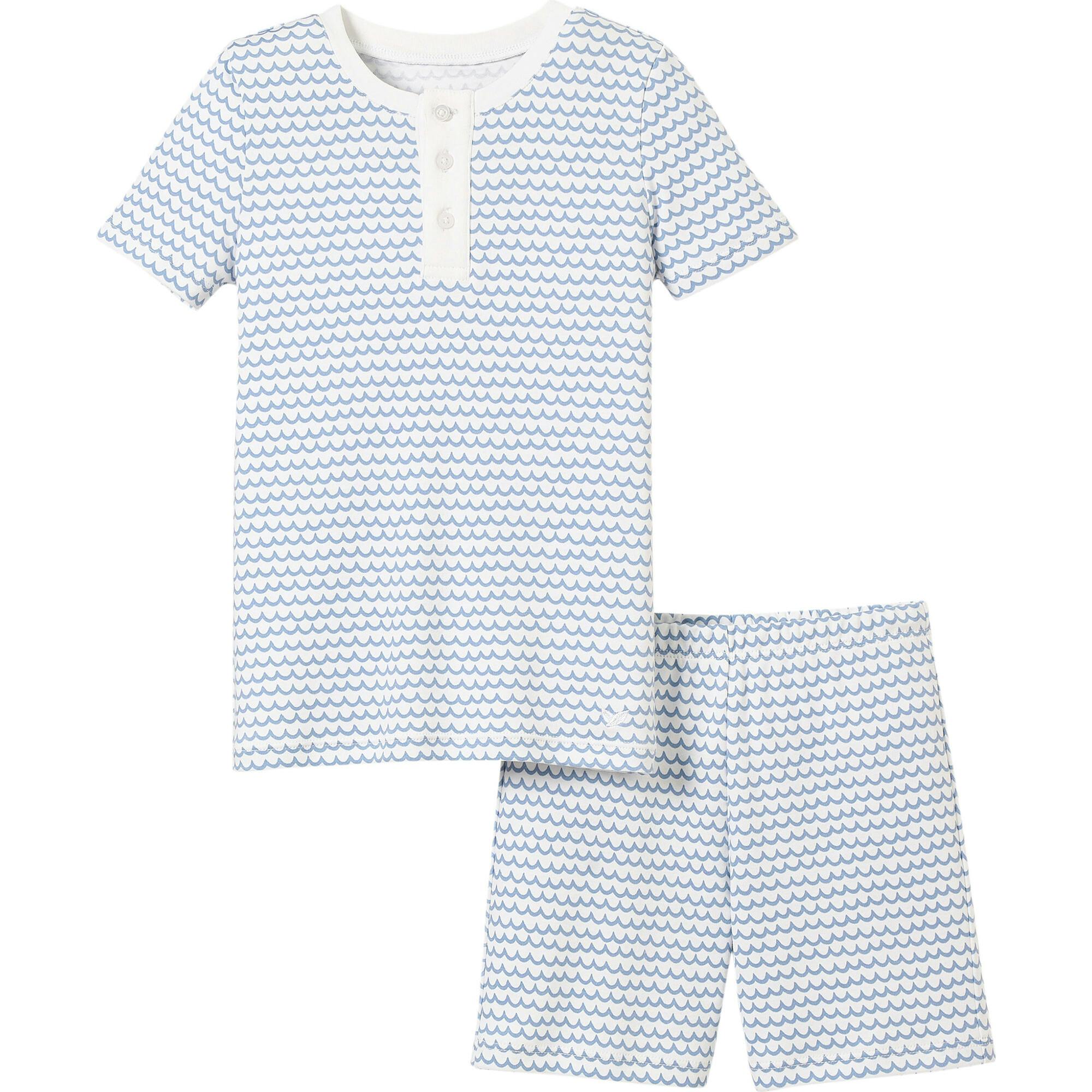 Kid's Pima Snug Fit Pajama Short Set in La Mer